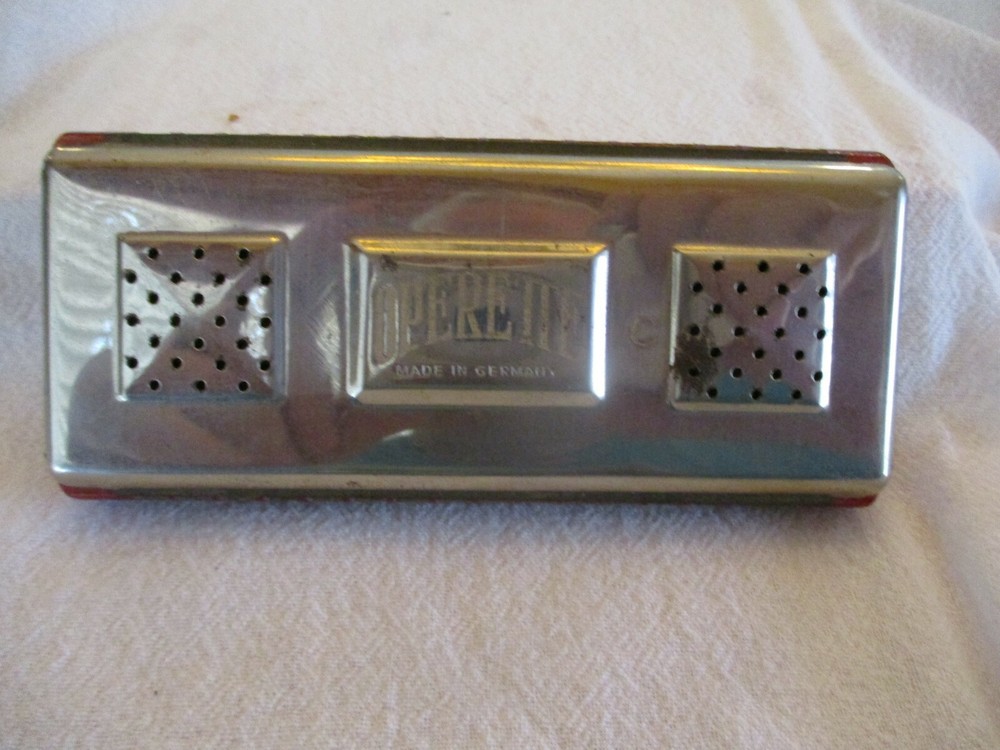 Vintage German Operette Harmonica Two-sided Keys C & G