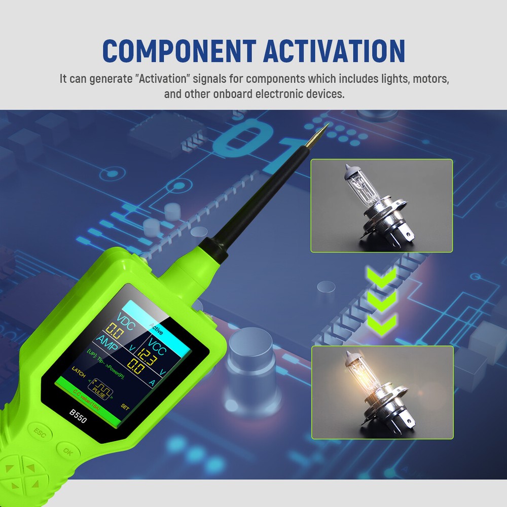 12V/24V Car Circuit Tester Electrical System Voltage Tester AVOmeter Multimeter