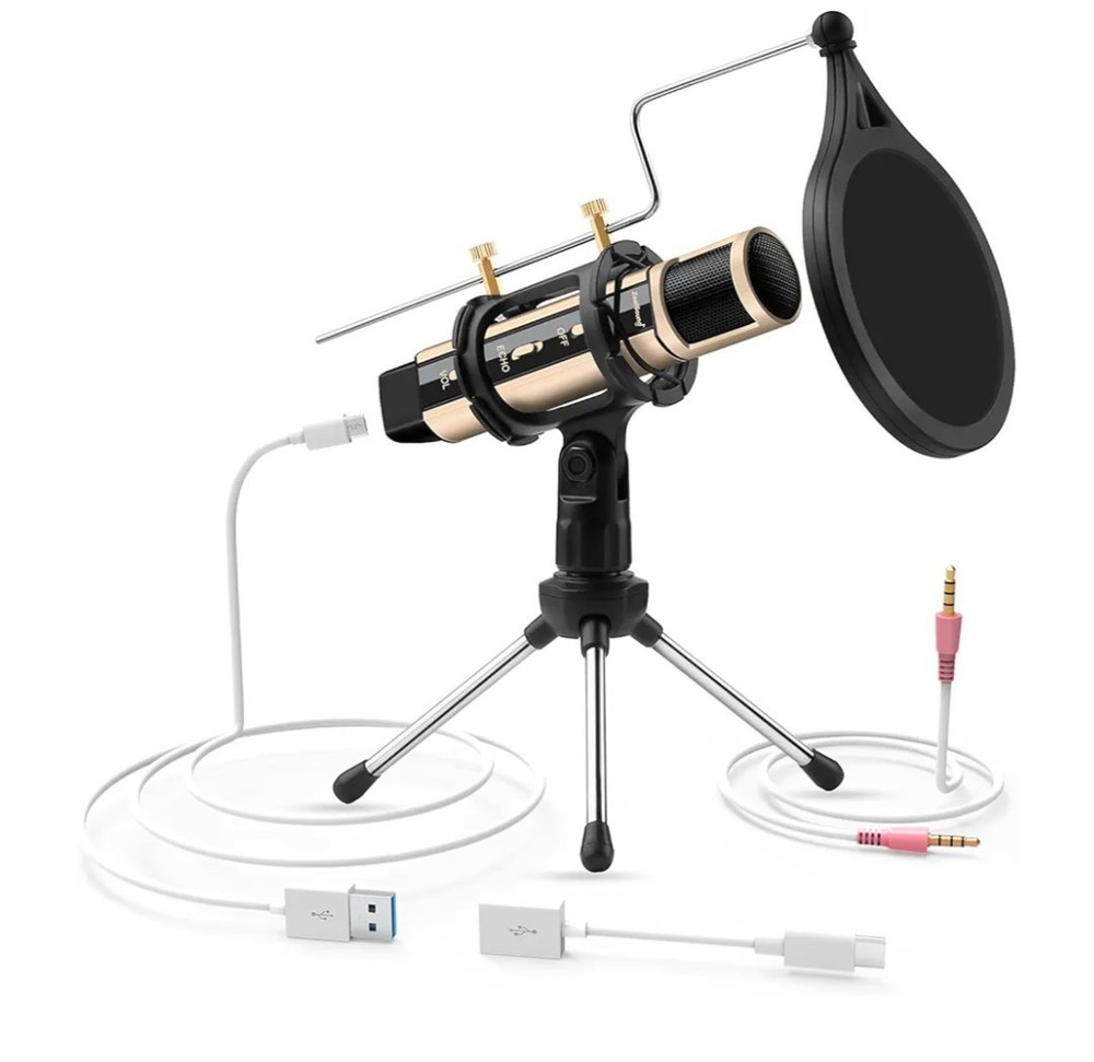 ZealSound Studio Recording Microphone Rose Gold