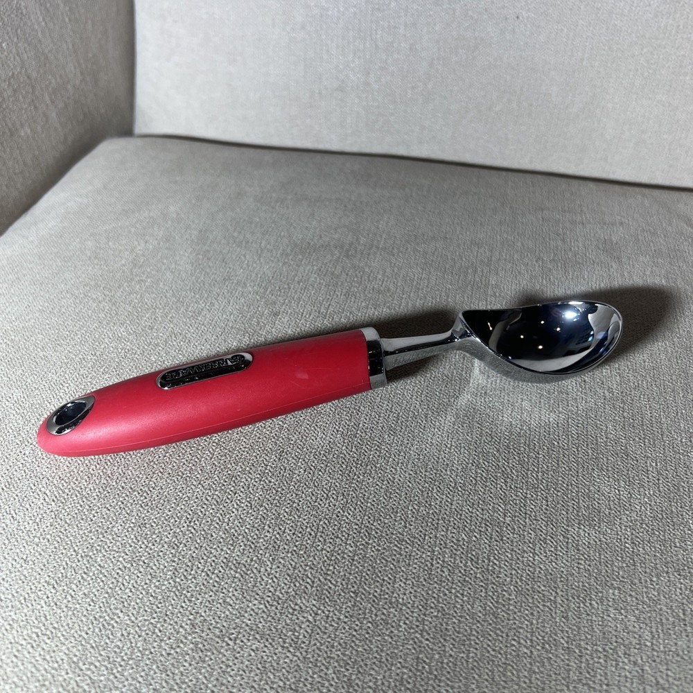 Farberware Ice Cream Scoop Red Thick Handle Stainless