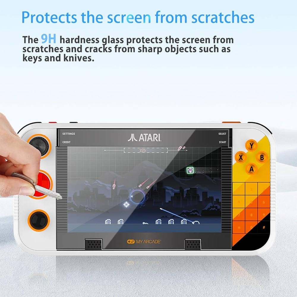 Ultra-Thin Anti-Fingerprint Screen Protector for Atari Gamestation Go, 2-Pack