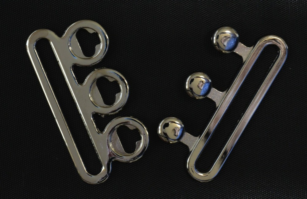 48mm Silver Interlocking Belt Buckle (Round Corners)
