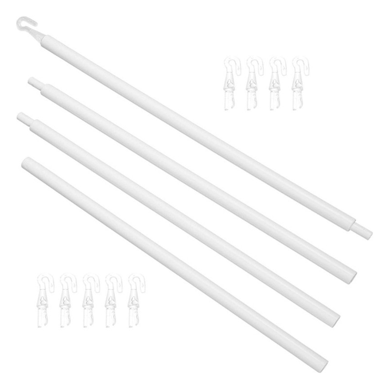 Vertical Blind Control Rods, 46.06" White Plastic Rod, Simple Installation