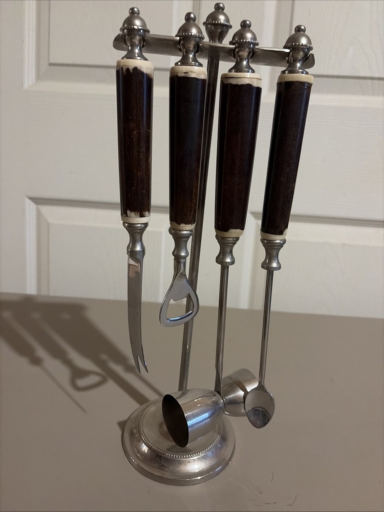 Vintage Pottery Barn Bar Set