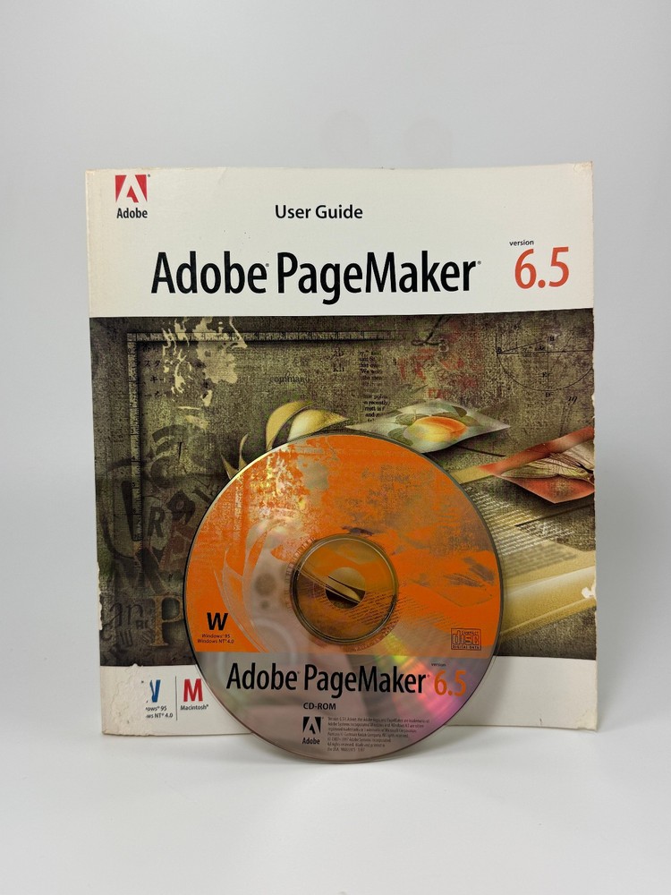 Adobe PageMaker 6.5 | WINDOWS 95 | With Official User Guide & Verification Code