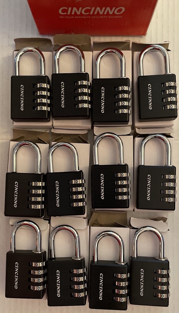 Combination Padlock 12-Pack