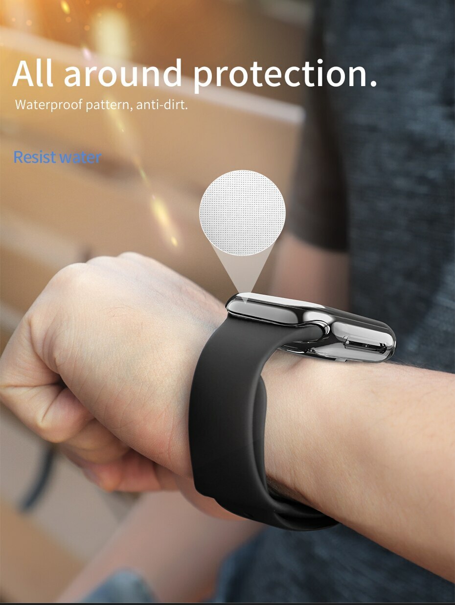 For Apple Watch 2/3/4/5/6/7/SE Case Screen Protector Cover 38/40/42/44/41/45/49