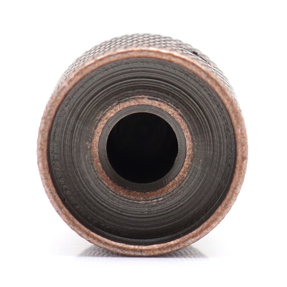 4Pcs Metal Guitar Knobs Bass Knobs 6mm Diameter Potentiometer Cap Red Copper