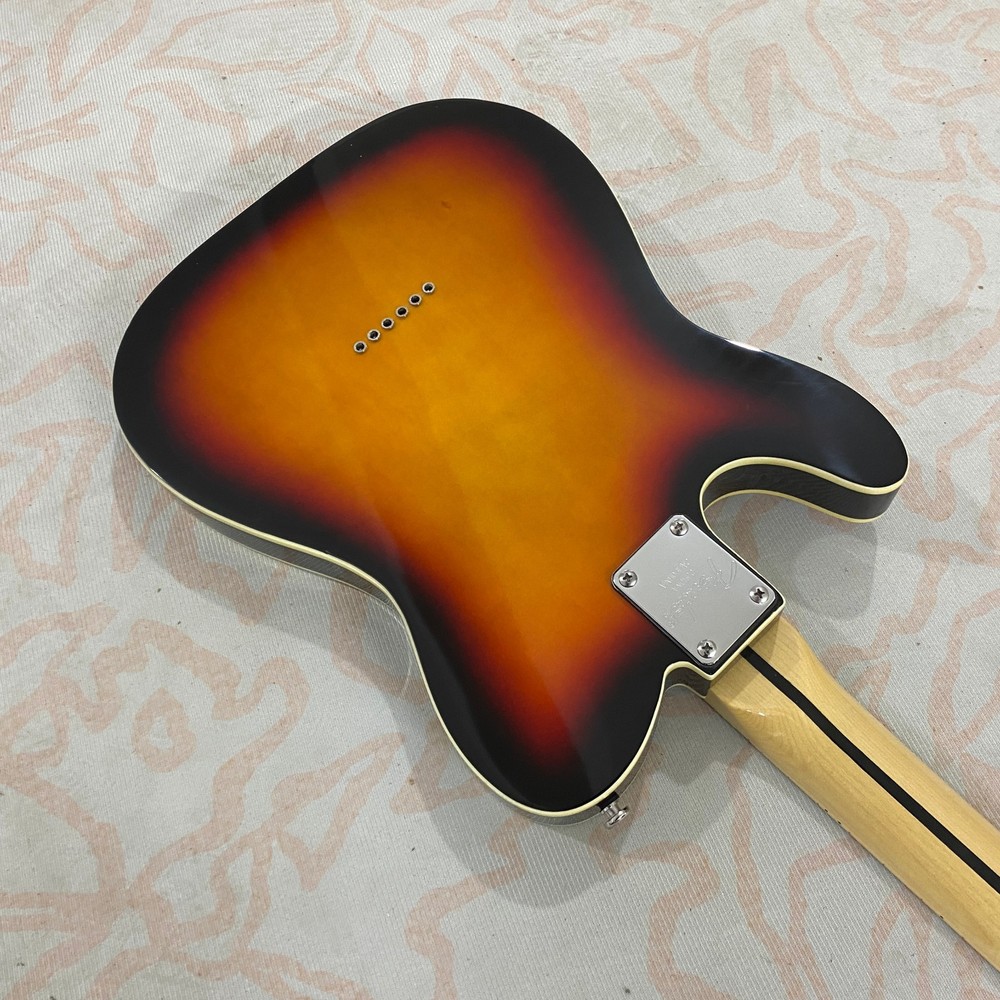 Retro Sunset Gradient TL Electric Guitar Gloss Solid Body Premium Build