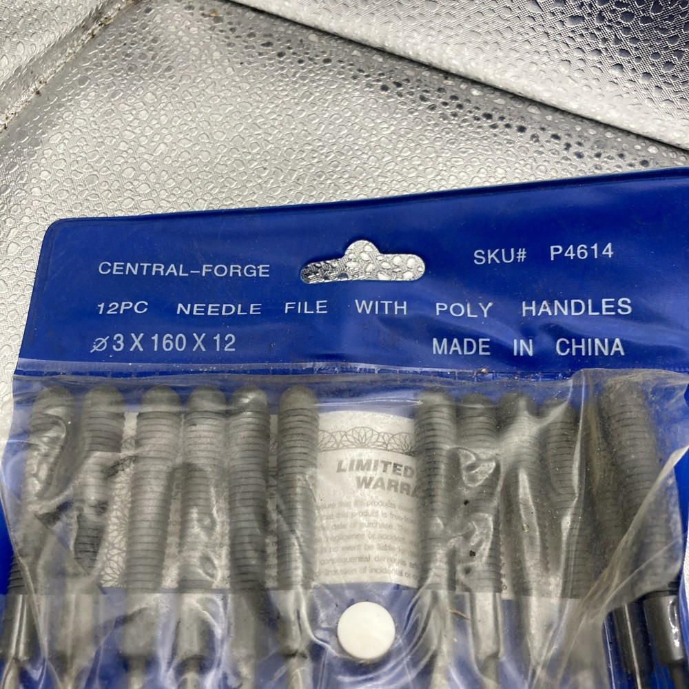 12PC Needle Files with Poly Handles by Central-Forge