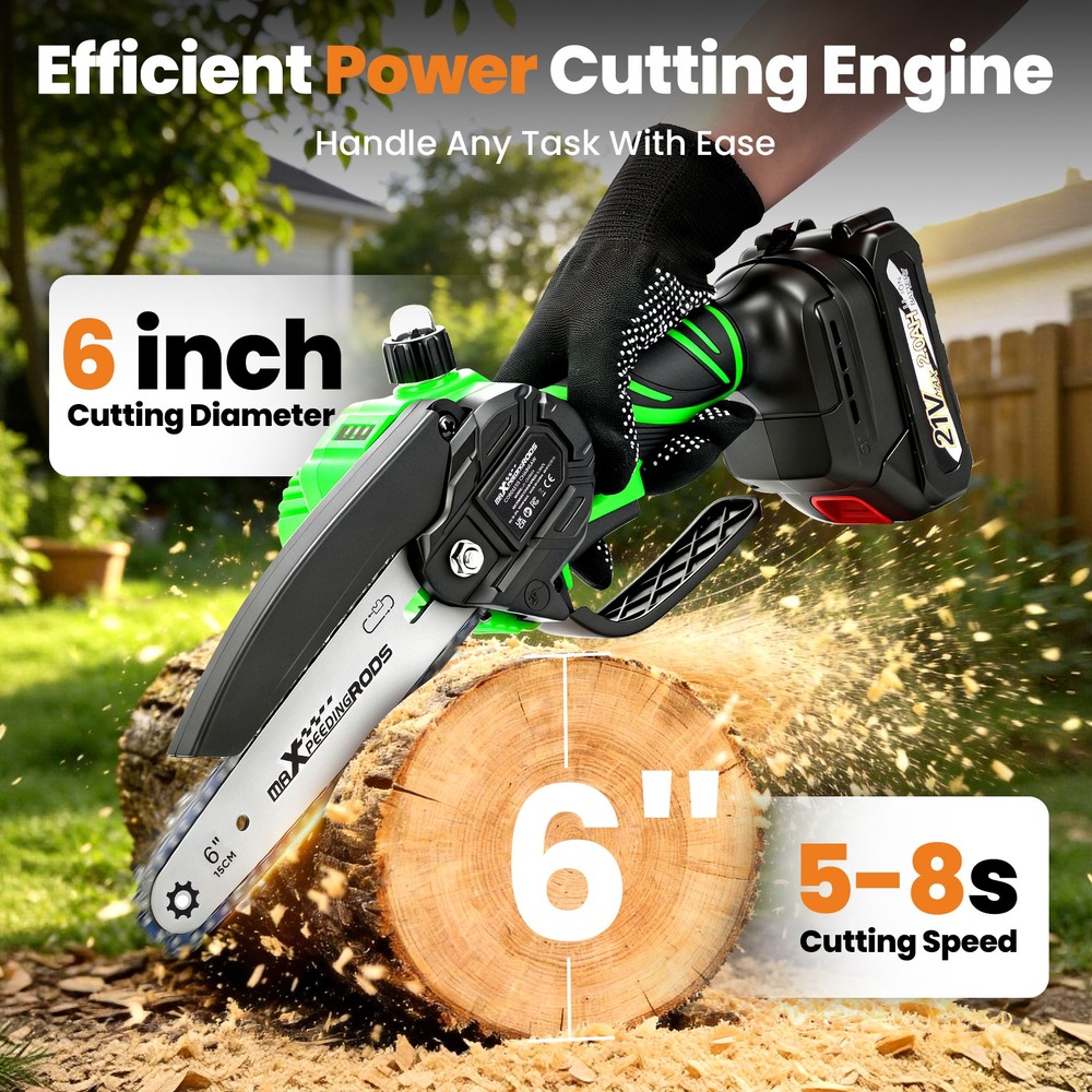 3 Chains for Mini Chainsaw Cordless 21V Battery Powered with Guide Bar Pruning