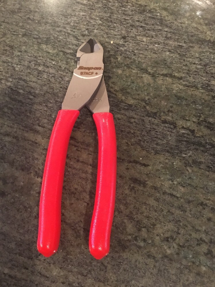 Snap On 87acf vector edge diagonal cutter red