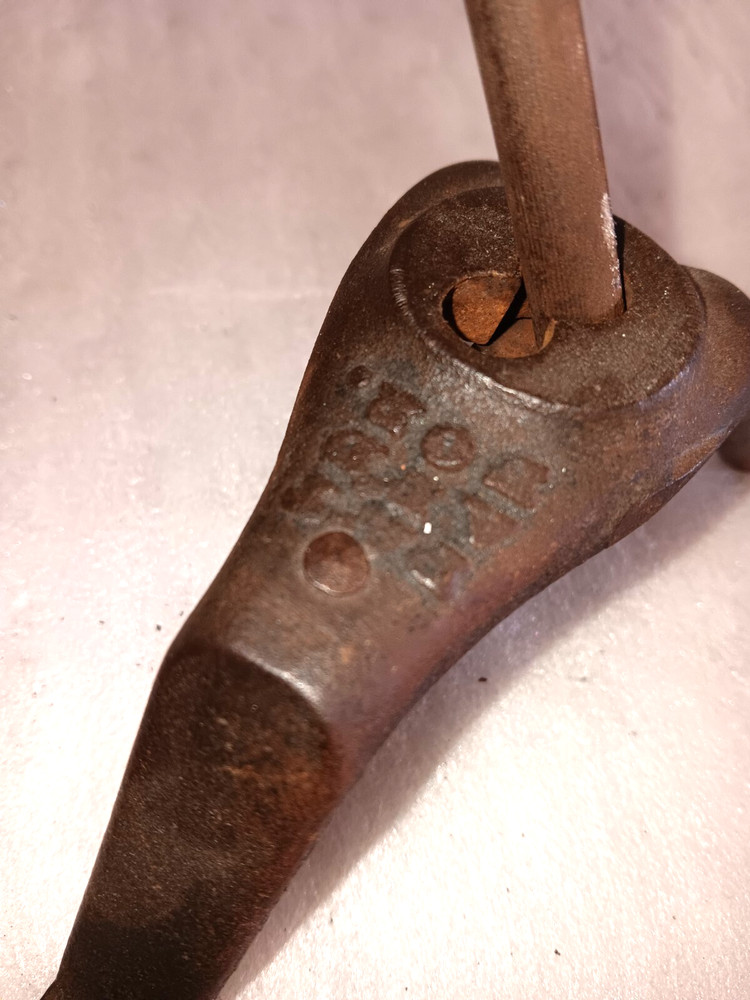 Antique !800s Cast Iron Three Legged Kitchen Knife Sharpener ?