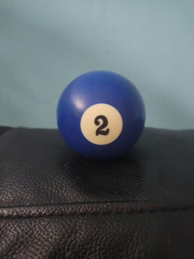 Vintage Billiard #2 Ball REPLACEMENT POOL SOLID (read description)