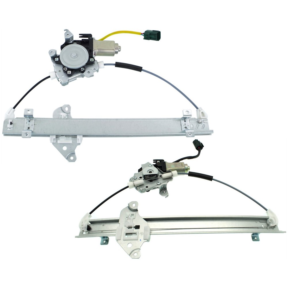 Window Regulators Glass Set of 2 Front Driver & Passenger Side Left Right Pair