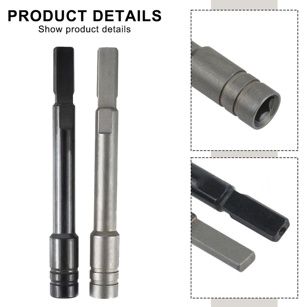 For Multi Tool Bit Extender 2pcs 1/4 Hex Bits Adapter for Tight Spaces