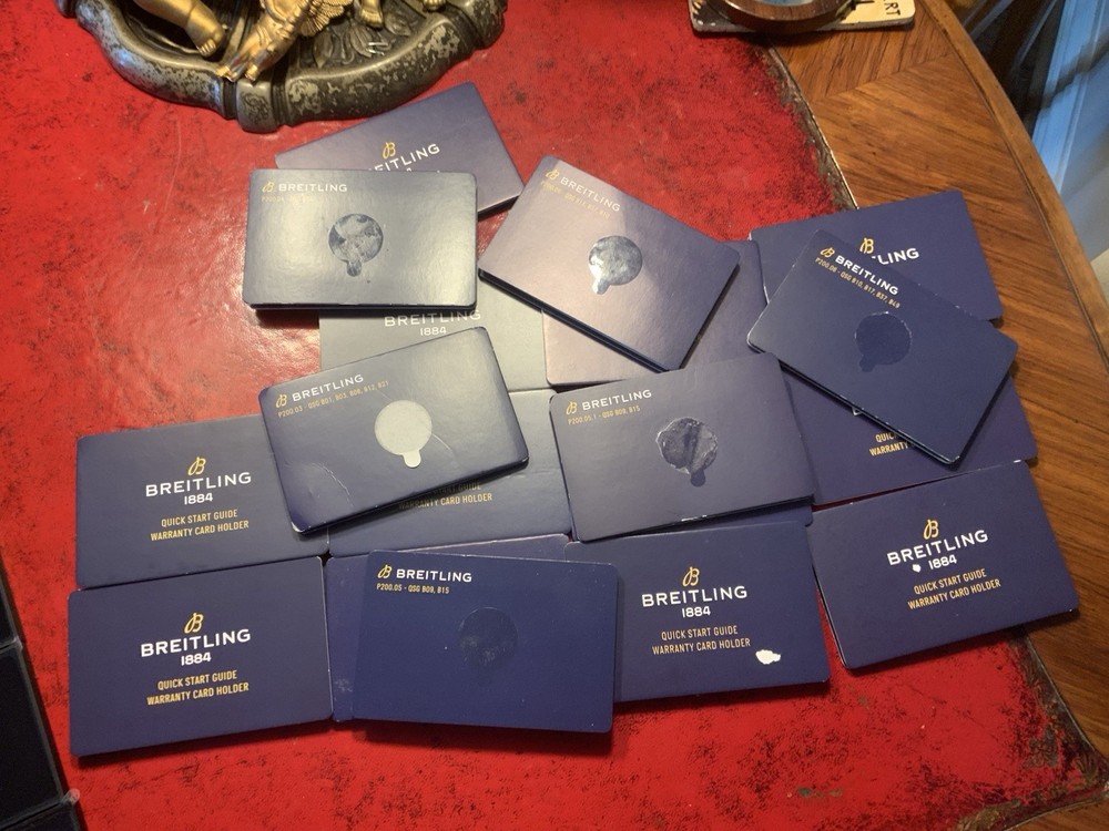 Breitling Quick Start Guide Booklet Manual, For Different Watch Models Available