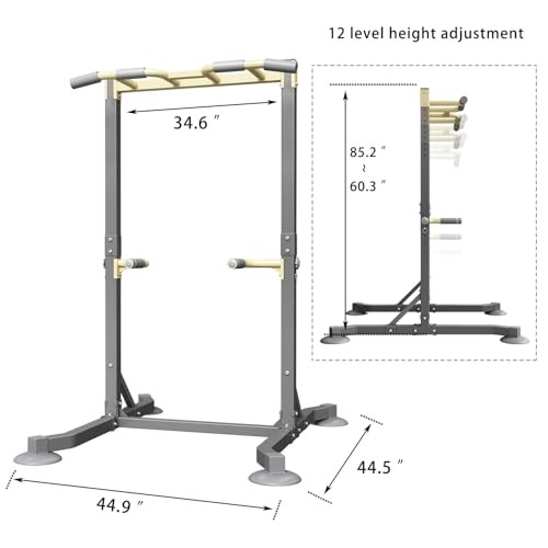 Multi-function Pull Up Station, Portable Workout Equipment with Pull Up Bar