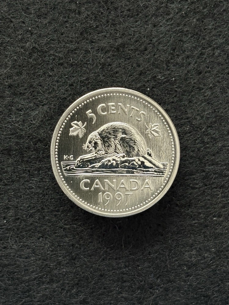 1997 Canadian Nickel from Specimen Set.
