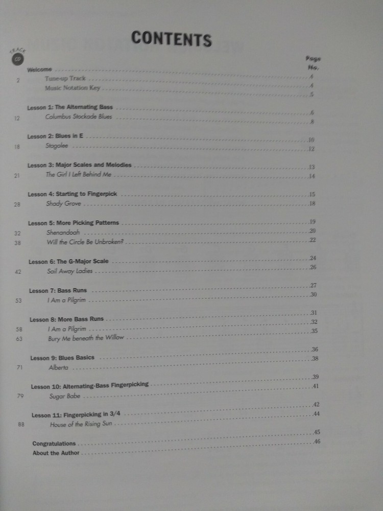Acoustic Guitar Method 2 Beginner Music Lessons Tab David Hamburger Book CD Pack
