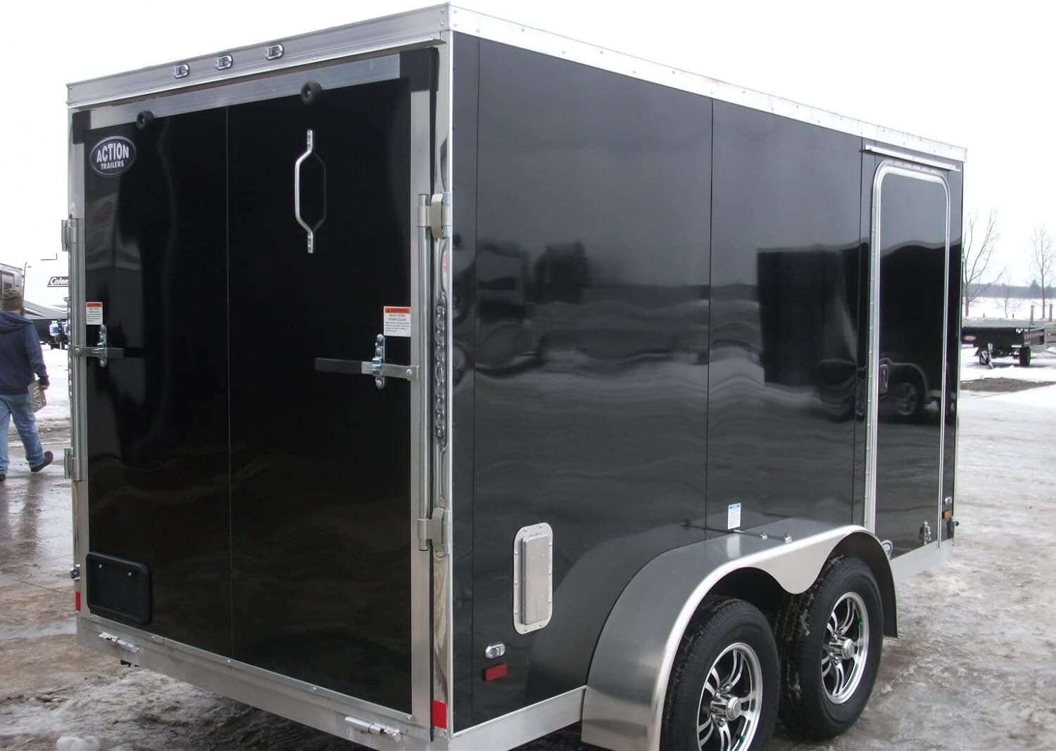 Black Trailer Skin Panel, .032 x 49" x 96" - 1 PC