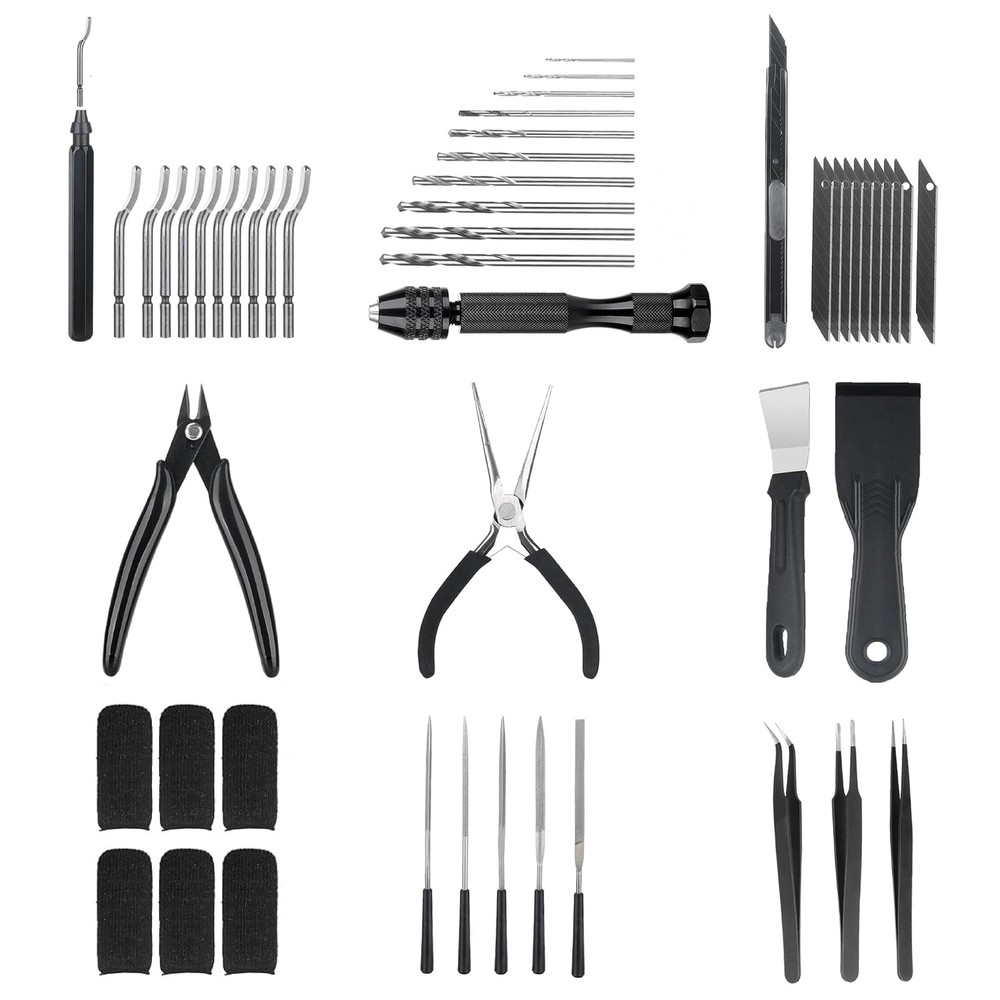 3D Printer Tools Kit Essential, Printing Kit, Black