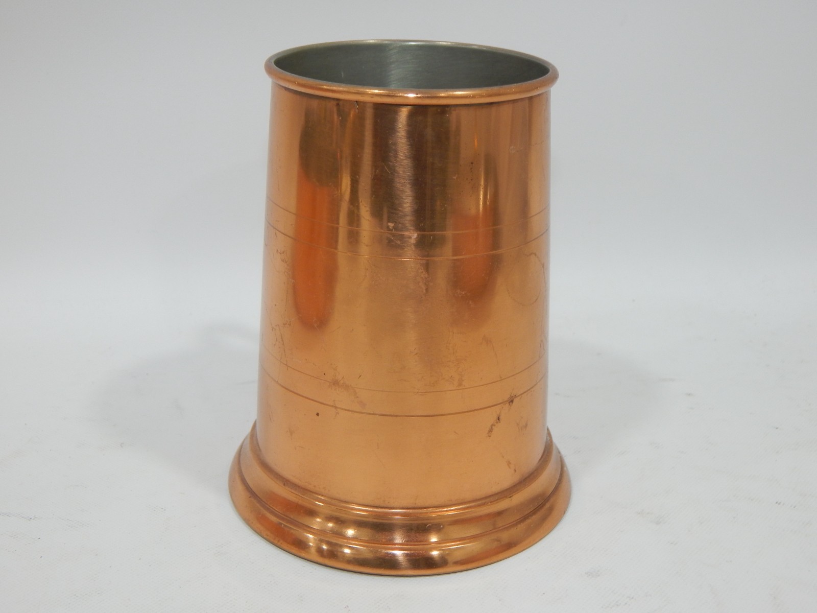 Vtg Copper Mug Brass Handle Made in England Beer Mug Moscow Mule Stein 5"