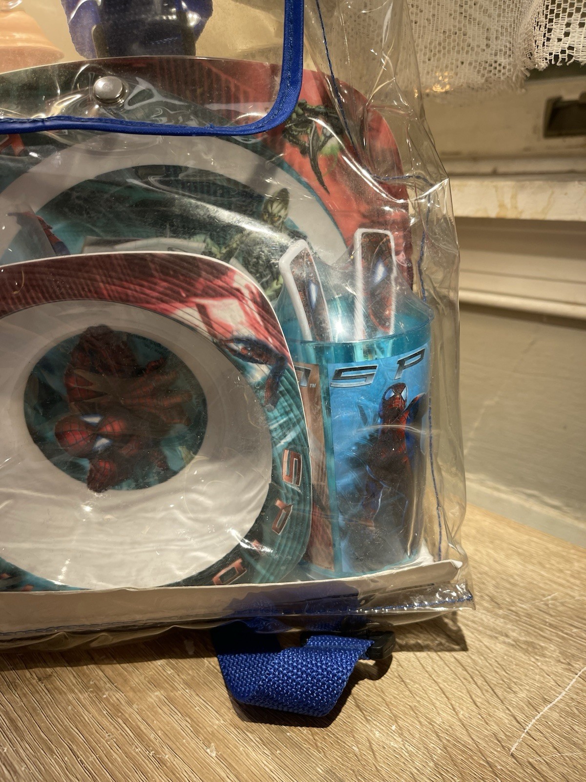 Y2K 2002 Spiderman the Movie Child Dinner Set Bowl Plate Tumbler Cup New Tobey