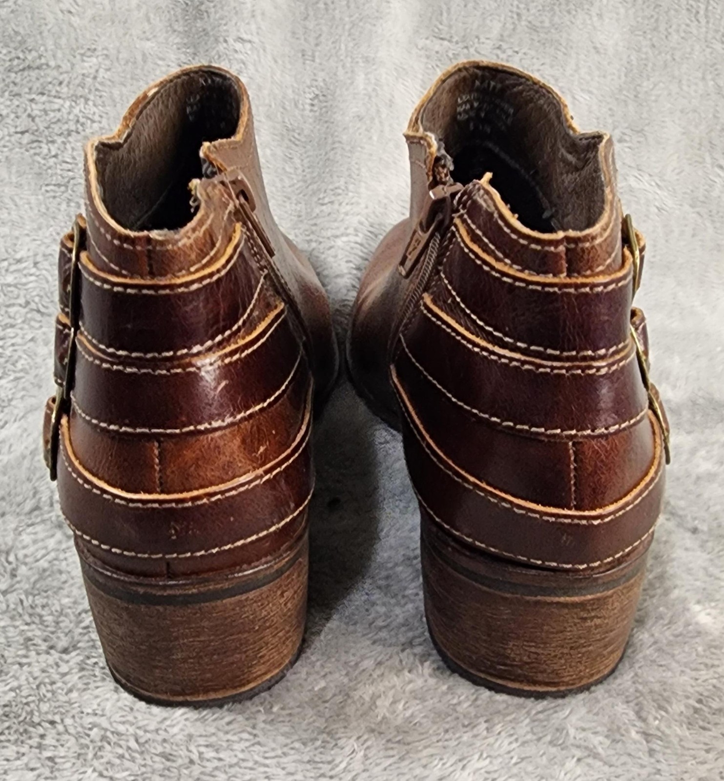 Matisse Kate Ankle Booties Women's Size 8.5 Brown Leather