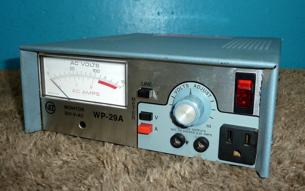 RCA VIZ WP-29A ISO-V-AC Variable Isolation Transformer Variac