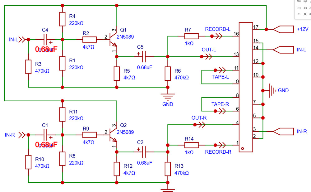 Quad 33 pre-amp boards （3 PCBA)
