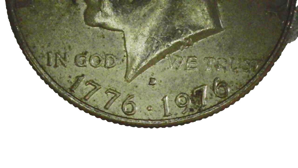 1976D Kennedy Half Dollar Error - Filled "D" Mint Mark Error - #248