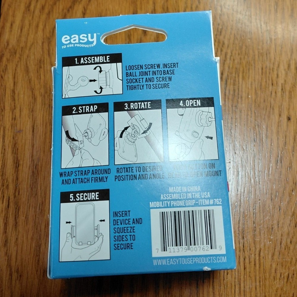 Phone grip walker wheelchair use