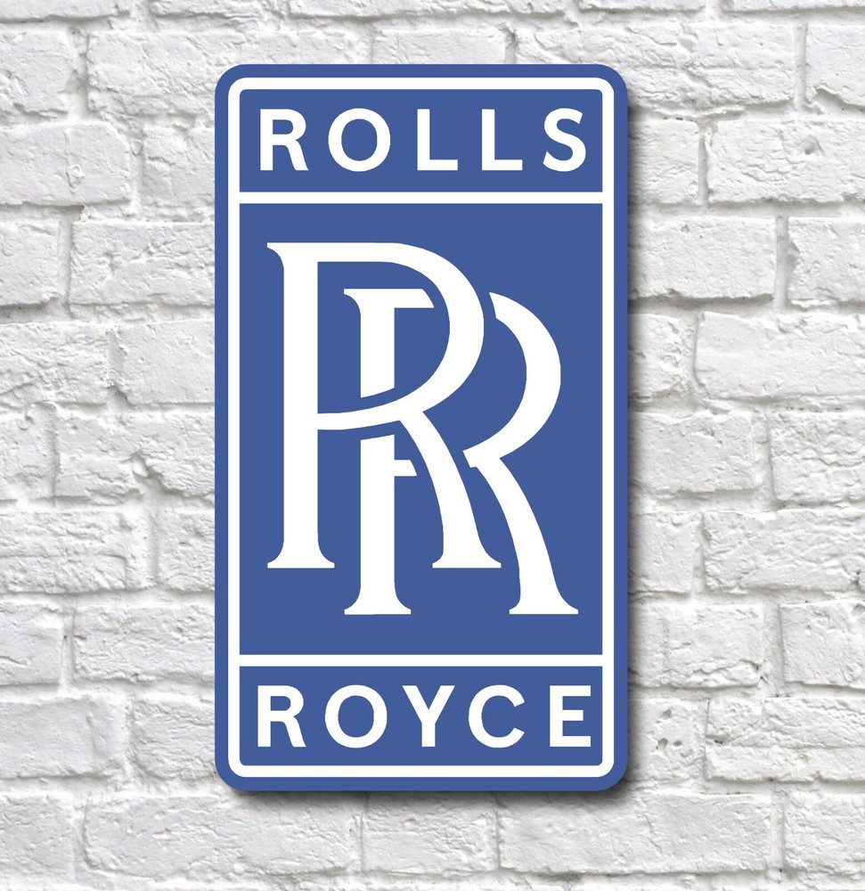 ROLLS ROYCE LOGO 2FT GARAGE SIGN WALL PLAQUE CLASSIC CAR WORKSHOP PHANTOM GHOST