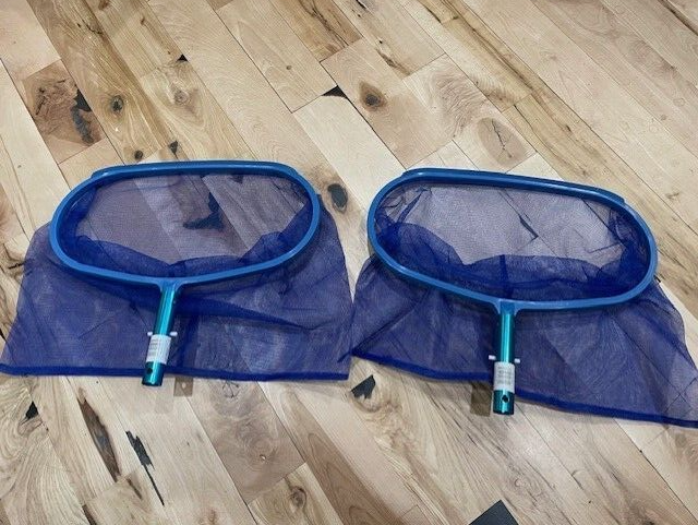 2 New! Pool Skimmer Leaf Rake Net Catcher Cleaning Swimming Pool Deep Mesh Nets