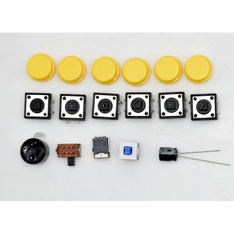 Upgraded Electronic DIY Game Console Kit Soldering Practice Kit with Open Source