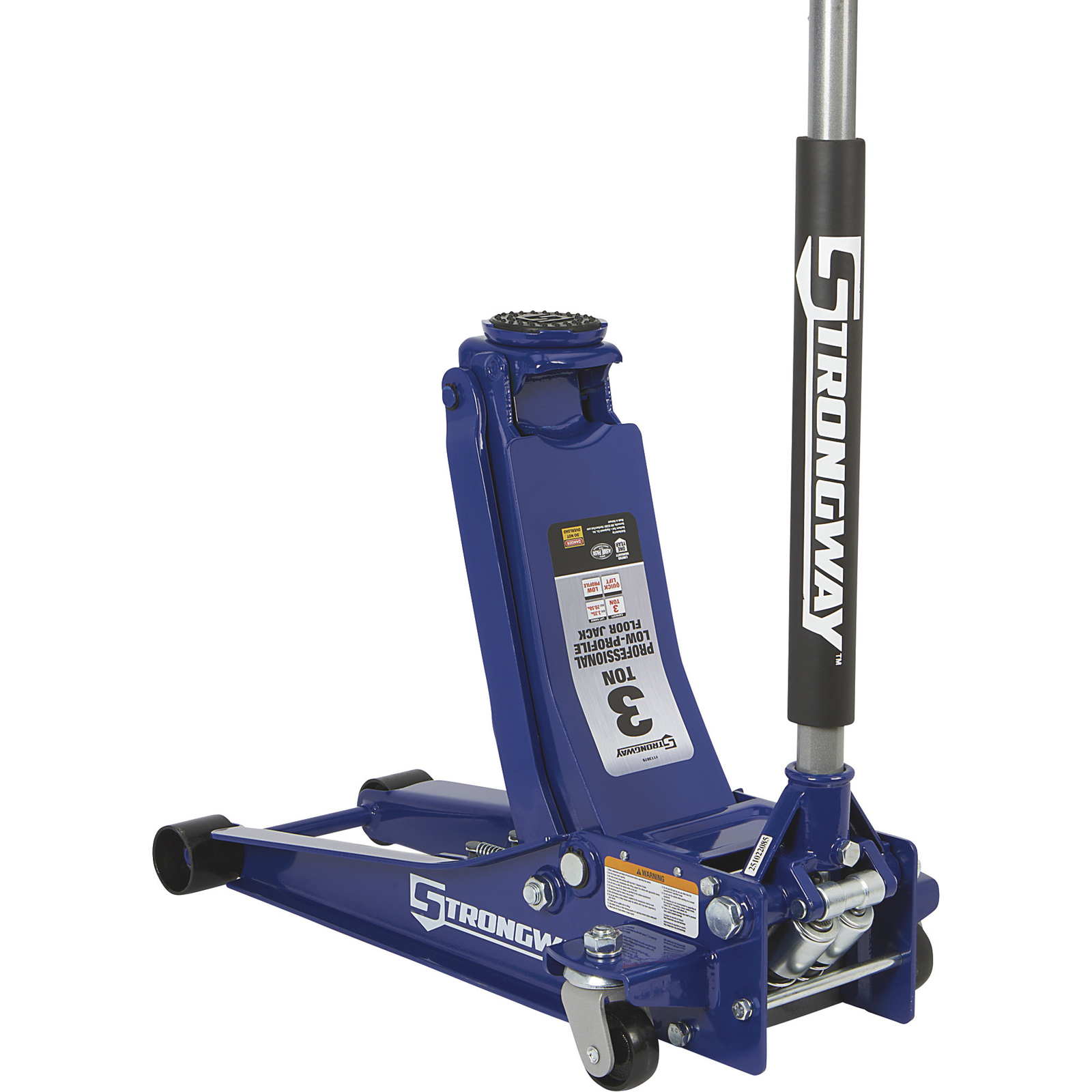 Strongway Professional Low-Profile Service Floor Jack, 3-Ton Capacity