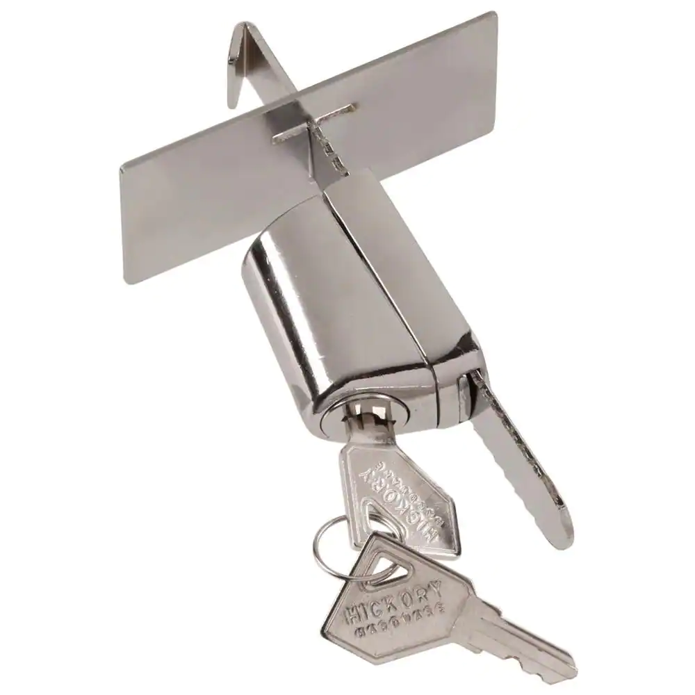NEW Chrome Travel Lock for Doors Drawers EZ Install Extra Security