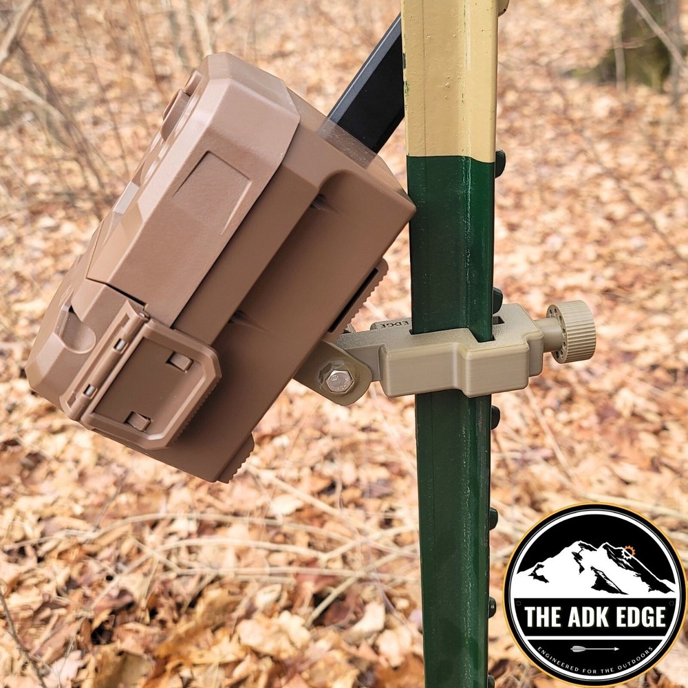 2-Pack T-Post Moultrie EDGE Trail Camera Mount – USA-Made, Tool-less, Adjustable
