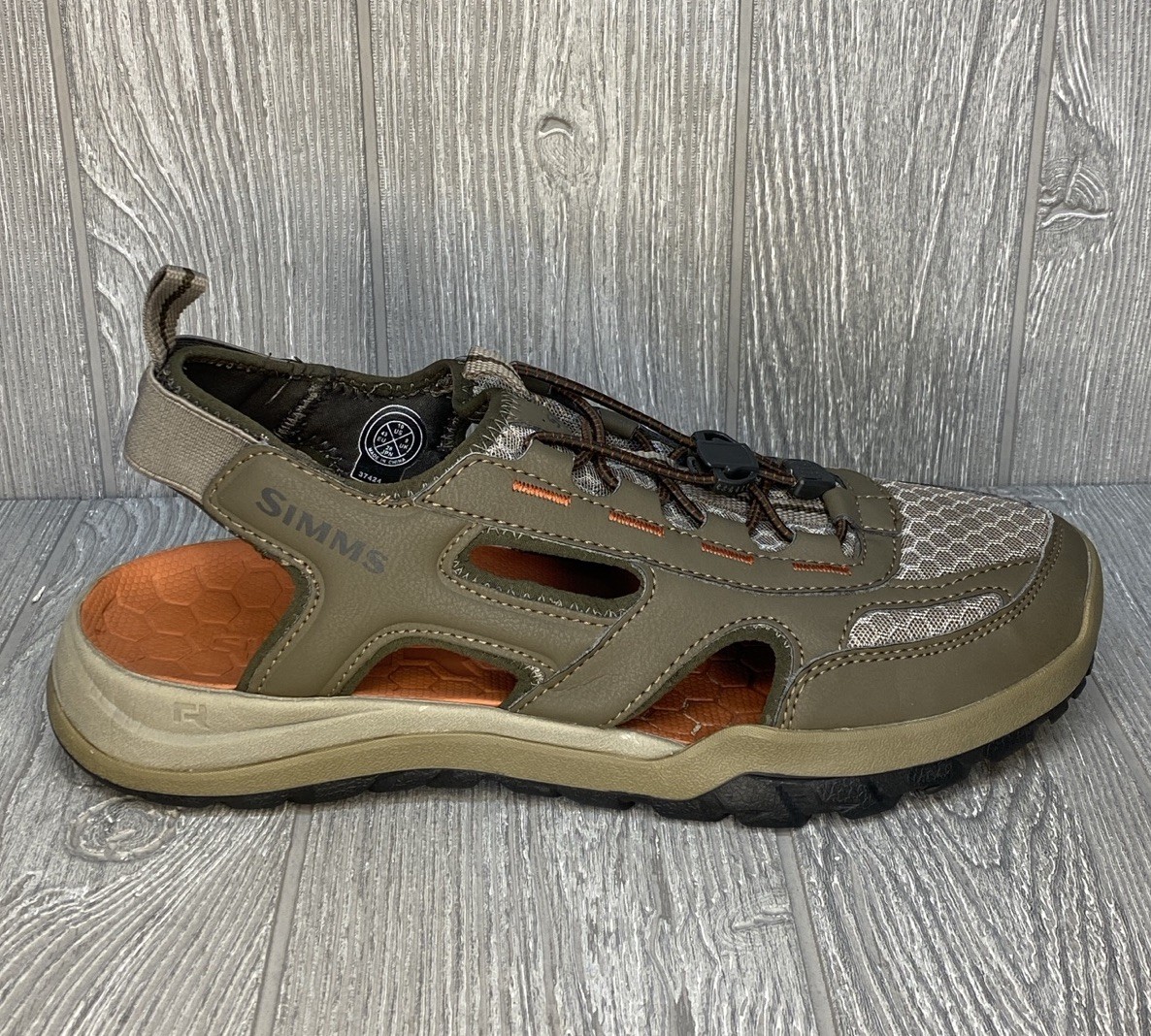 Simms RipRap Wading Sandals Men's Slip On Fishing Shoes Size 10
