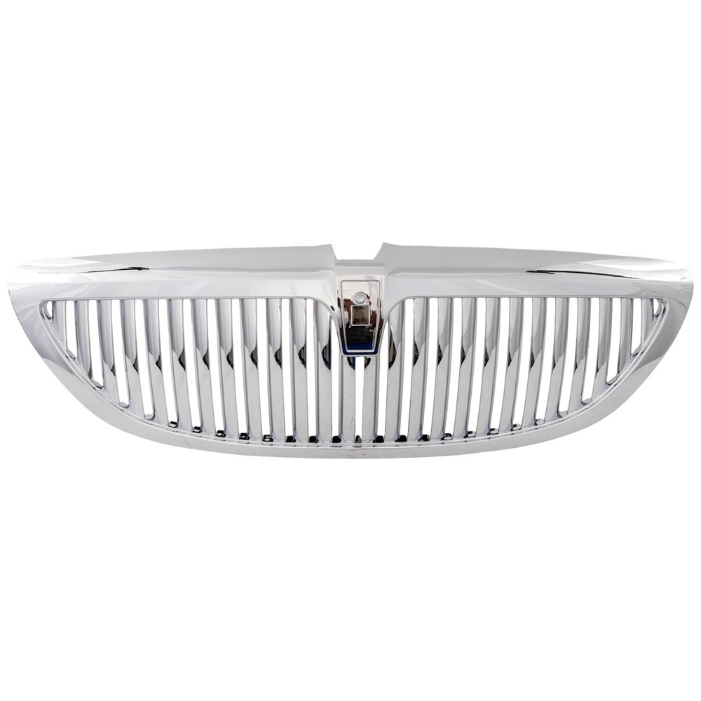 Grille For 03-11 Lincoln Town Car Chrome Shell and Insert with emblem provision