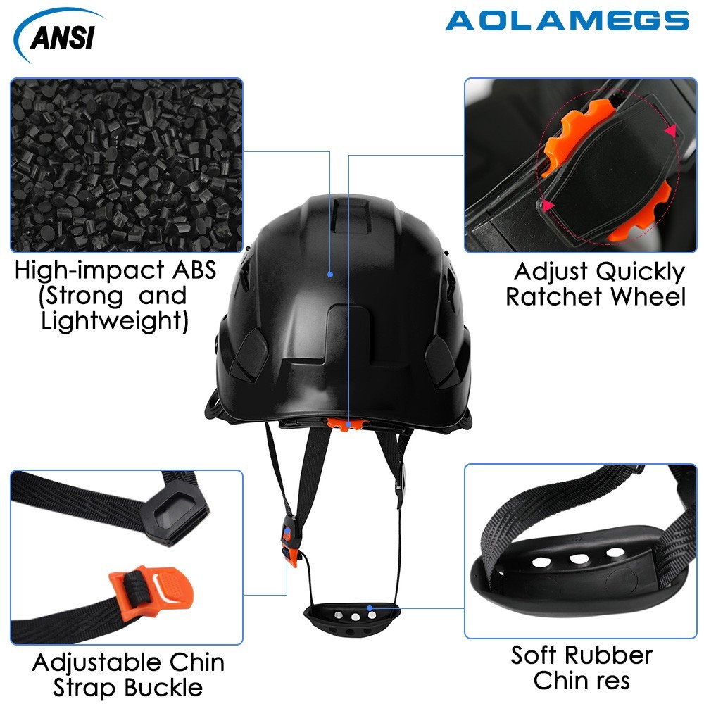 Construction Safety Helmet W/ 5.0 Bluetooth Earmuffs CE Hard Hat Head Protection