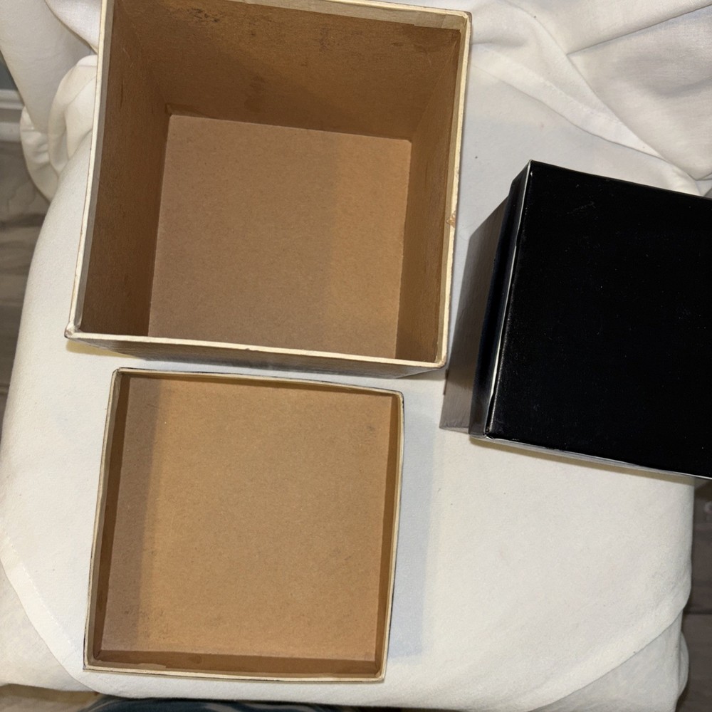 Americana Star Stackable Gift Boxes Cardboard Set (3) Multicolor Preowned