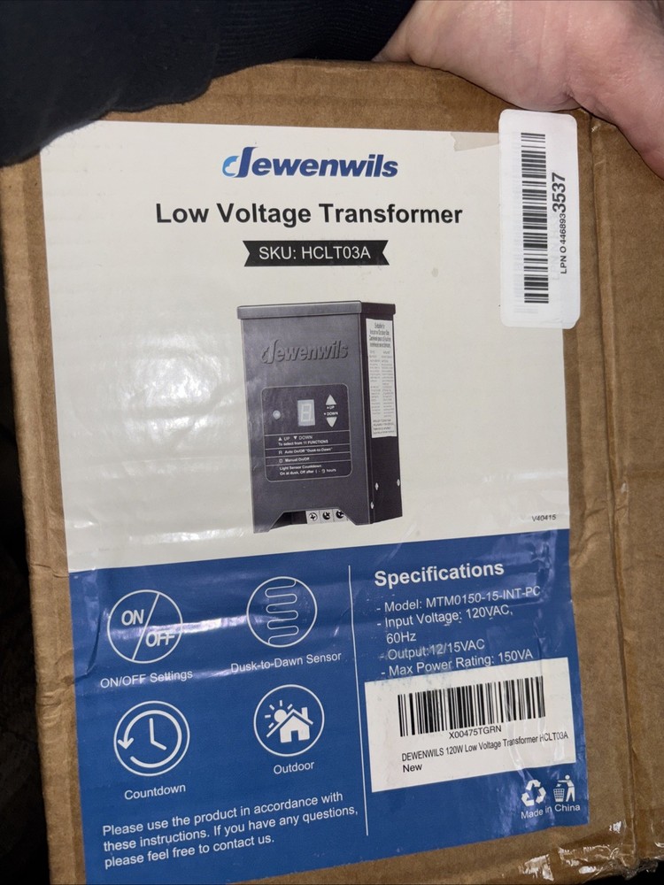 DEWENWILS 120W Low Voltage Landscape Transformer Timer Missing Photocell