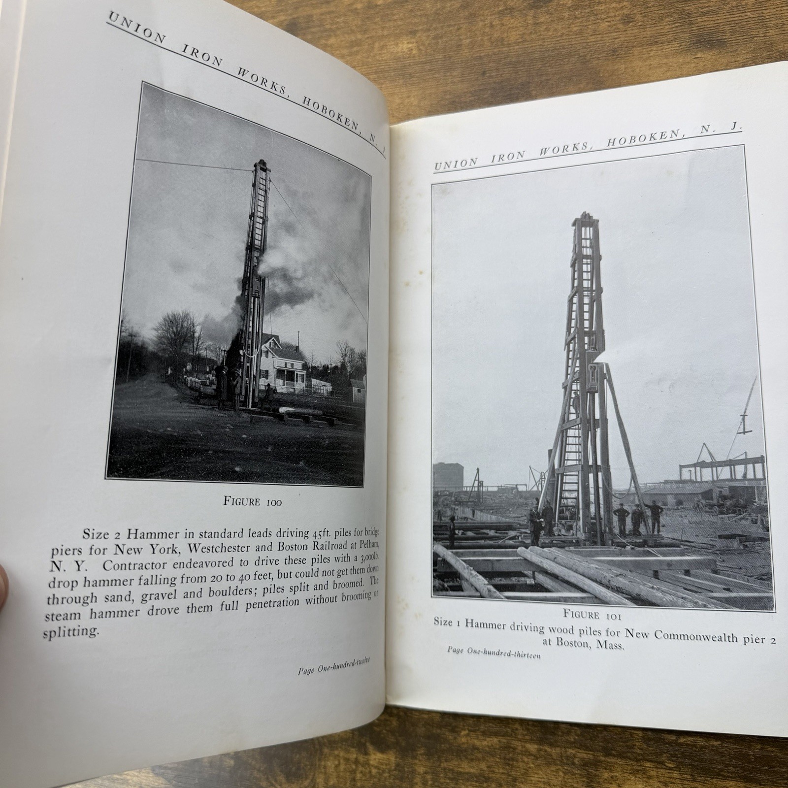 1915 Union Iron Works Hoboken NJ Pile Driving Machinery Catalogue No. 34 Rare