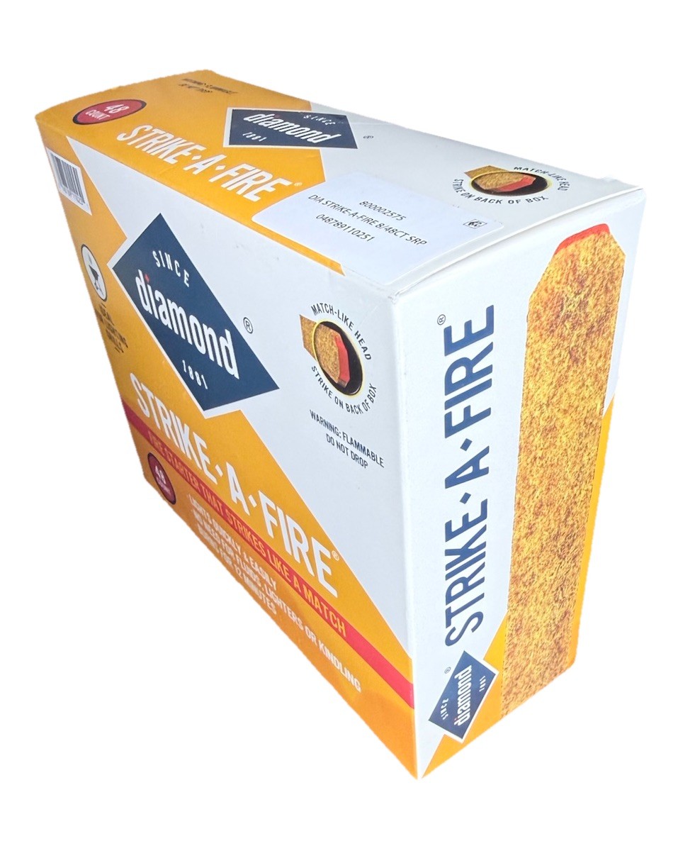 Diamond 48-Pack Strike-A-Fire Starter Match Sticks Firestarter Log Long Burn New