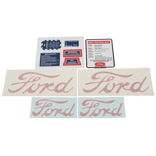 Instructions Decal Set Vinyl fits Ford 8N