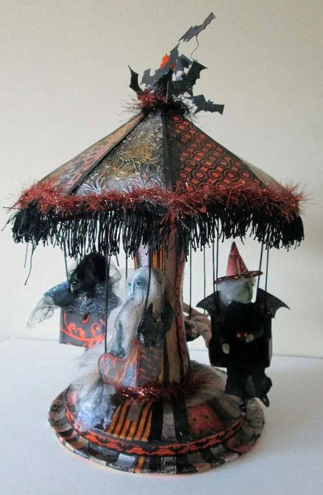 "Creepy Carnival Bat Ride" CD Pattern Class Tutorial by Susan Barmore