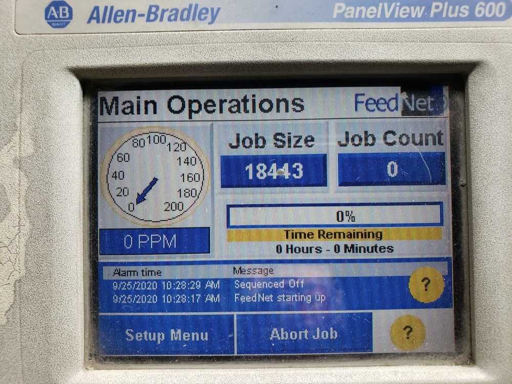 Used Streamfeeder FeedNet Collator Control System, 115vac