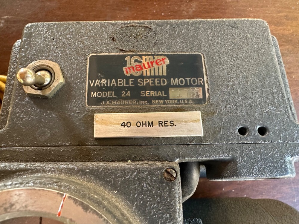 Mauer Model 24Variable Speed Motor 16mm Model 24/40 OHM